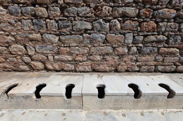 Roman toilets