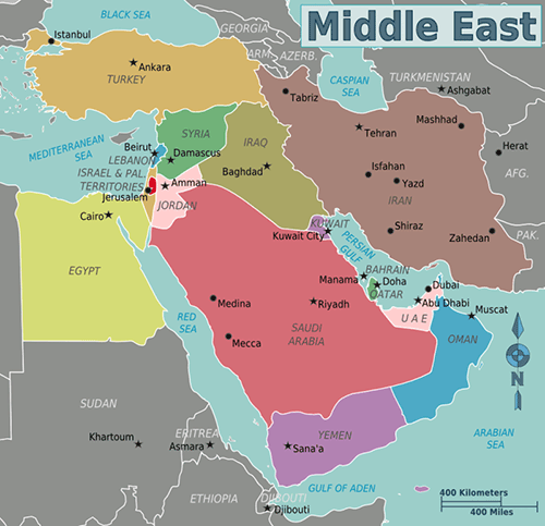 Fun-Facts-for-Kids-All-About-the-Middle-East-Map-Showing-the-Middle-East-e1394861343435