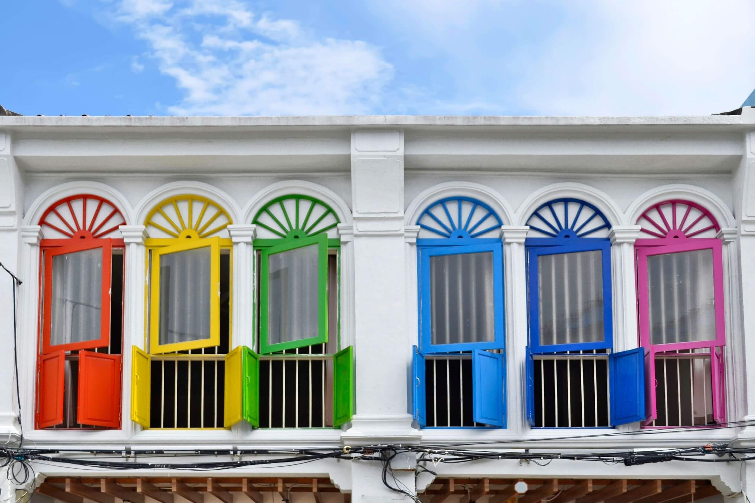 Colorful building in Phuket