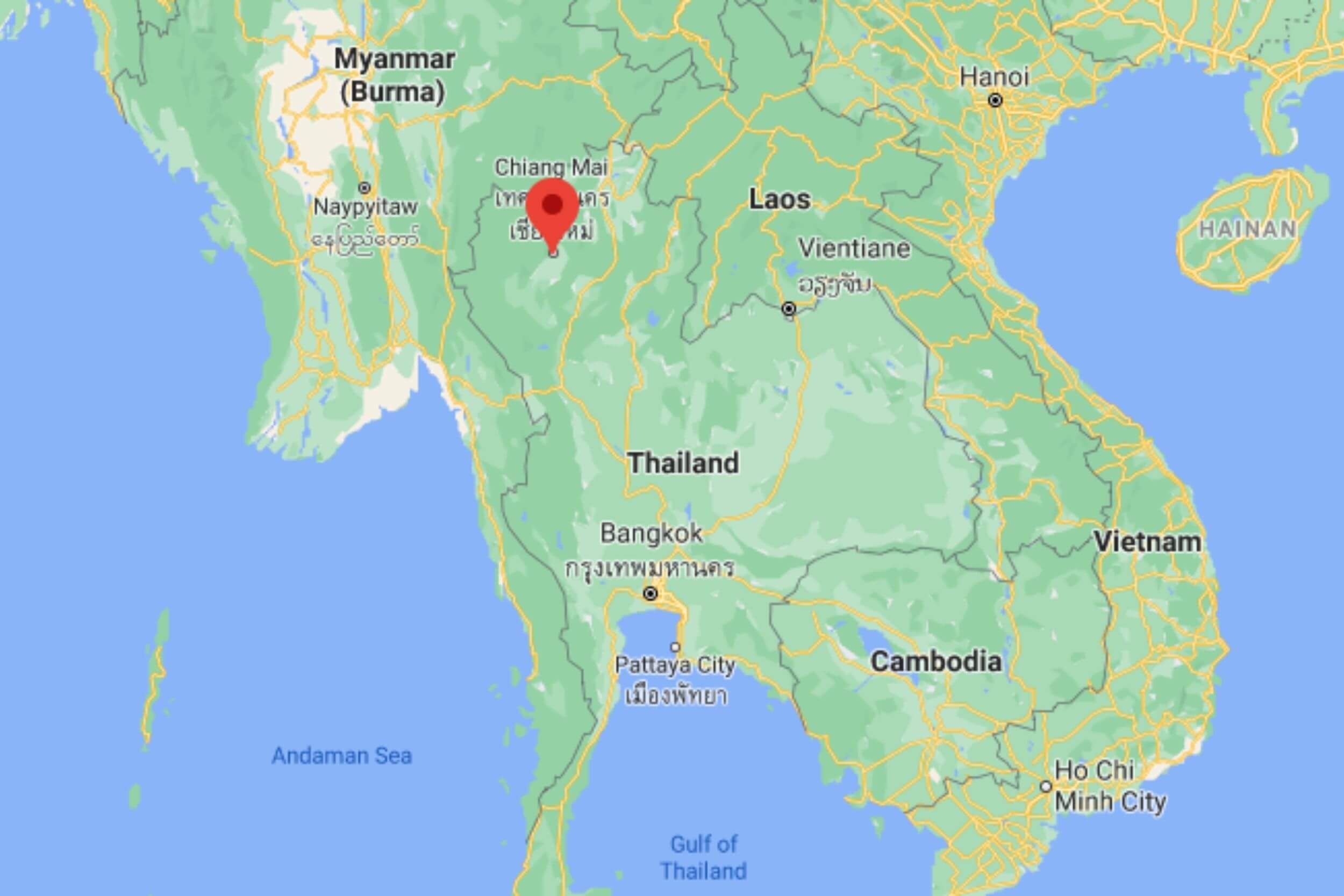 Map of Chiang Mai