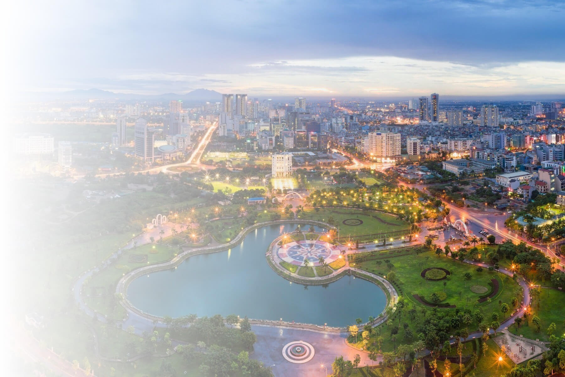 View of Hanoi skyline