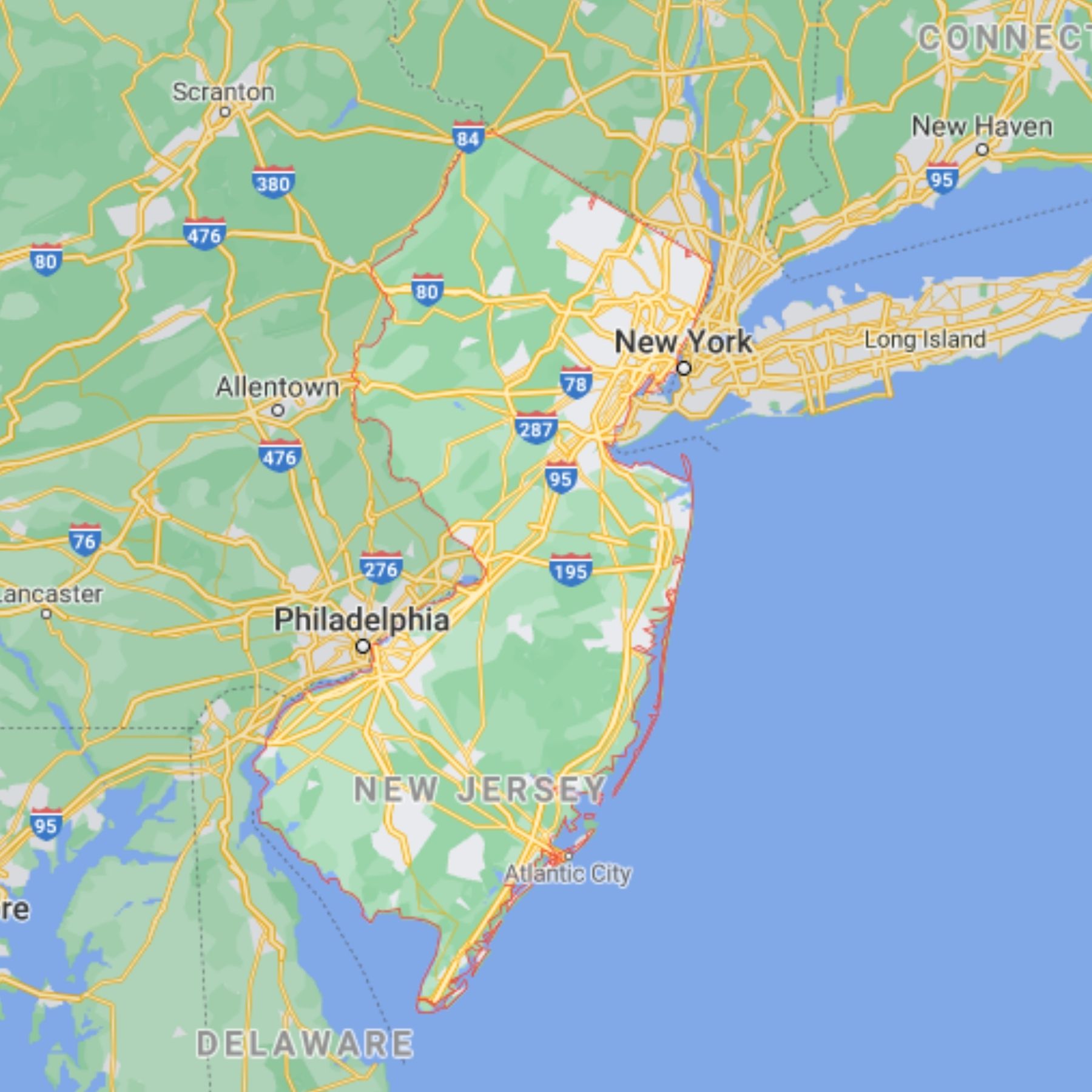 new jersey map